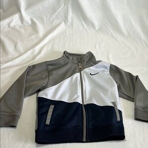 24M Nike Gray and White track jacket